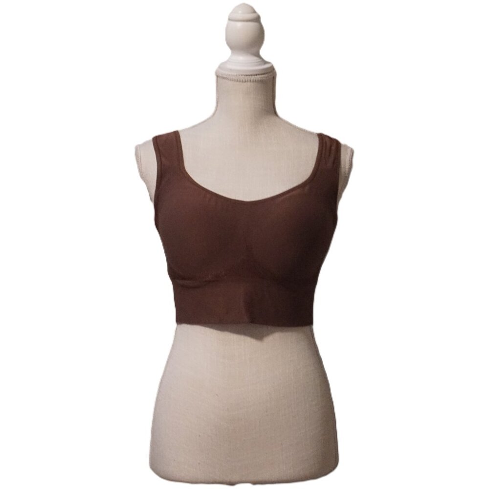 True Kind Shapermint Brown Enhanced Comfort Wireless Shaper Bra Size X-Large
